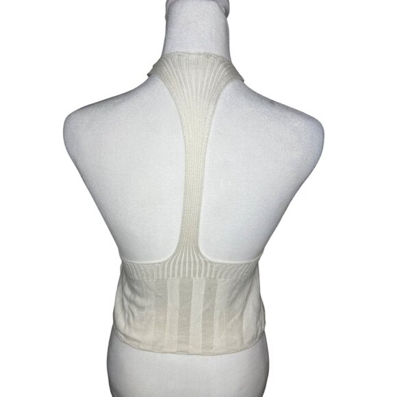 Free People Intimately Switch It Up Camisole Sweater Ivory Tank Top Medium - Picture 6 of 11